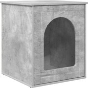 vidaXL Casa pentru pisici Beton 53 x 52 x 62 cm Lemn compozit