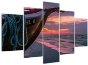 Tablou -Barcă la mal (150x105 cm)