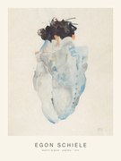 Reproducere Nudity in Blue (Special Edition Nude) - Egon Schiele