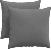 vidaXL Perne pentru canapea 2 pcs Gri închis 45 x 45 cm țesătură