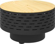 Outsunny 3-în-1 cuvă de foc Ø60 x 39cm din oțel inoxidabil vatră cu grătar protecție la scântei cârlig gri cărbune | Aosom Romania