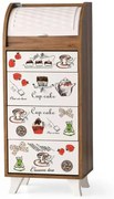 Dulap de bucatarie multifunctional Lucas, nuc-latte, retro, 031