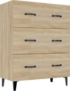 vidaXL Dulap, stejar sonoma, 69,5x34x90 cm, lemn compozit