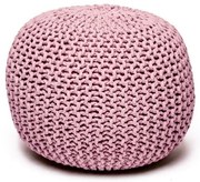 Taburet roz cu tapițerie din tricot Jagger – Bonami Essentials