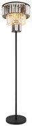 Lampadar design modern NAXIS 3L negru/fumuriu