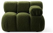 Modul Bellis cu tapiterie boucle, verde