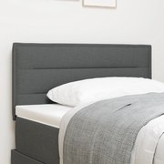 vidaXL Tăblie LED cu lumini cu bandă LED Gri închis 80 cm țesătură