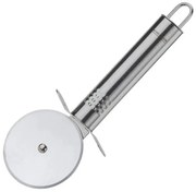Feliator pentru pizza Fackelmann 40437, 19 cm, Maner oval, Otel inoxidabil, Carlig pentru agatat, Argintiu