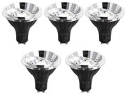 Set de 5 becuri LED GU10 reglabile 70mm 6.5W 600LM 4000K