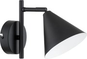 Lampă de perete ZELTA, 1x E27/15W/230V, neagră