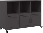vidaXL Dulap, negru, 100,5x39x72 cm, oțel