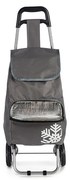 Carucior cumpărături cu compartiment termoizolant 33L 35 x 28 x 95 cm Gri