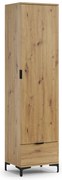 Mazzoni Dulap LANA SZ-50 Stejar Artisan - GARDEROBĂ CU O UȘĂ CU SERTAR