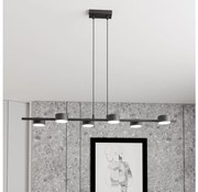 Lustră pe cablu SORA 6xGX53/12W/230V negru