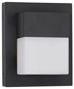 Aplica LED pentru exterior design modern IP65 Leto negru 14,5cm