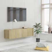 vidaXL Comodă TV, stejar Sonoma, 120 x 30 x 30 cm, lemn prelucrat