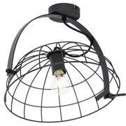 Plafoniera industriala neagra 35 cm ajustabila - Hanze