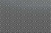 vidaXL Covor de exterior, ARAKIL alb și negru, 190x290 cm, PP