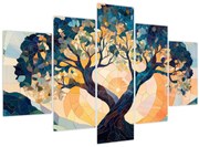 Tablou – Mozaic – soare și arbore II. (150x105 cm)