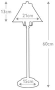 Lampă LED de masă PROVENCE 1xE14/4W/230V Elstead PV-SL-AB