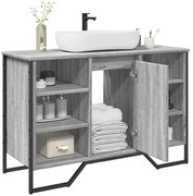 vidaXL Dulap chiuvetă baie, gri sonoma, 91x35x60 cm, lemn prelucrat