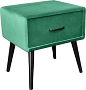 Noptiera design modern Sixties 50cm, verde A-41019 VC