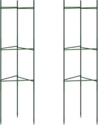 vidaXL Suport pentru roșii, 2 buc., 116 cm, oțel și PP