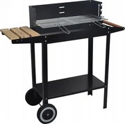 Grătar mare de grădină cu roți