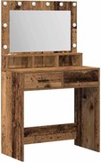 vidaXL Masă de Machiaj Lemn vechi 79 x 41 x 135 cm Lemn compozit