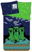 Lenjerie de pat din bumbac Minecraft Sssleep Tight, 140 x 200 cm, 70 x 90 cm