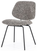 Scaun Jon din Țesătură și metaltaupe