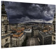 Tablou pe sticlă cu basilică (70x50 cm)