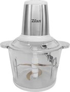 Tocator legume-fructe Zilan ZLN2733 din inox, Vas din sticla capacitate 3L, 2 trepte de viteza + pulse, Putere 500W