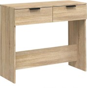 vidaXL Măsuță consolă, stejar sonoma, 90x36x75 cm, lemn prelucrat