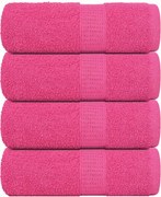 vidaXL Prosoape de baie, FROGN, 4 buc., roz, 30x30 cm, 360 g/m²