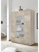 Vitrină ARIA, stejar Sonoma