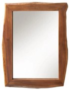 Oglinda decorativa cu margini din lemn MAMMUT 100cm