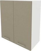 Corp Superior Lecce, 2 Usi, Taupe/Alb, 60 x 30 x 65 cm