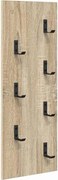 vidaXL Răcător de paltoane montat pe perete Pe perete Stejar Sonoma