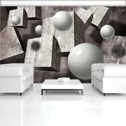 Fototapet - 3D mingi (254x184 cm)