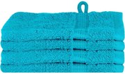 vidaXL Prosop pentru musafiri SOLUND 4 pcs Turcoaz 15 x 21 cm 550 gsm