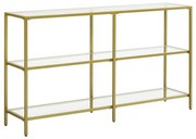 Măsuță laterală LUVOR, aurie