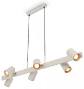 Briloner 4058064 - Lustra suspendată pe cablu ERA 6xGU10/10W/230V, crem