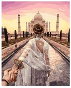 Pictura pe numere cu un cadru "Cuplu de îndrăgostiți 2" 50x40 cm