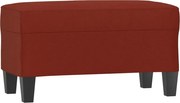 vidaXL Bancă, roșu vin, 70x35x41 cm, piele ecologică