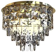 Plafonieră LUXURIA 9xE14/40W/230V d. 48 cm auriu