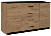 Comodă TAYLER stejar craft/negru