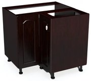 Corp inferior colt cu 2 usi Zebra MDF mustata wenge