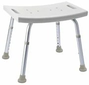 SAPHO A00601101 Taburet pentru handicapați,înălțime reglabilă, alb