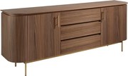 Comoda moderna design LUX Wood and Gold